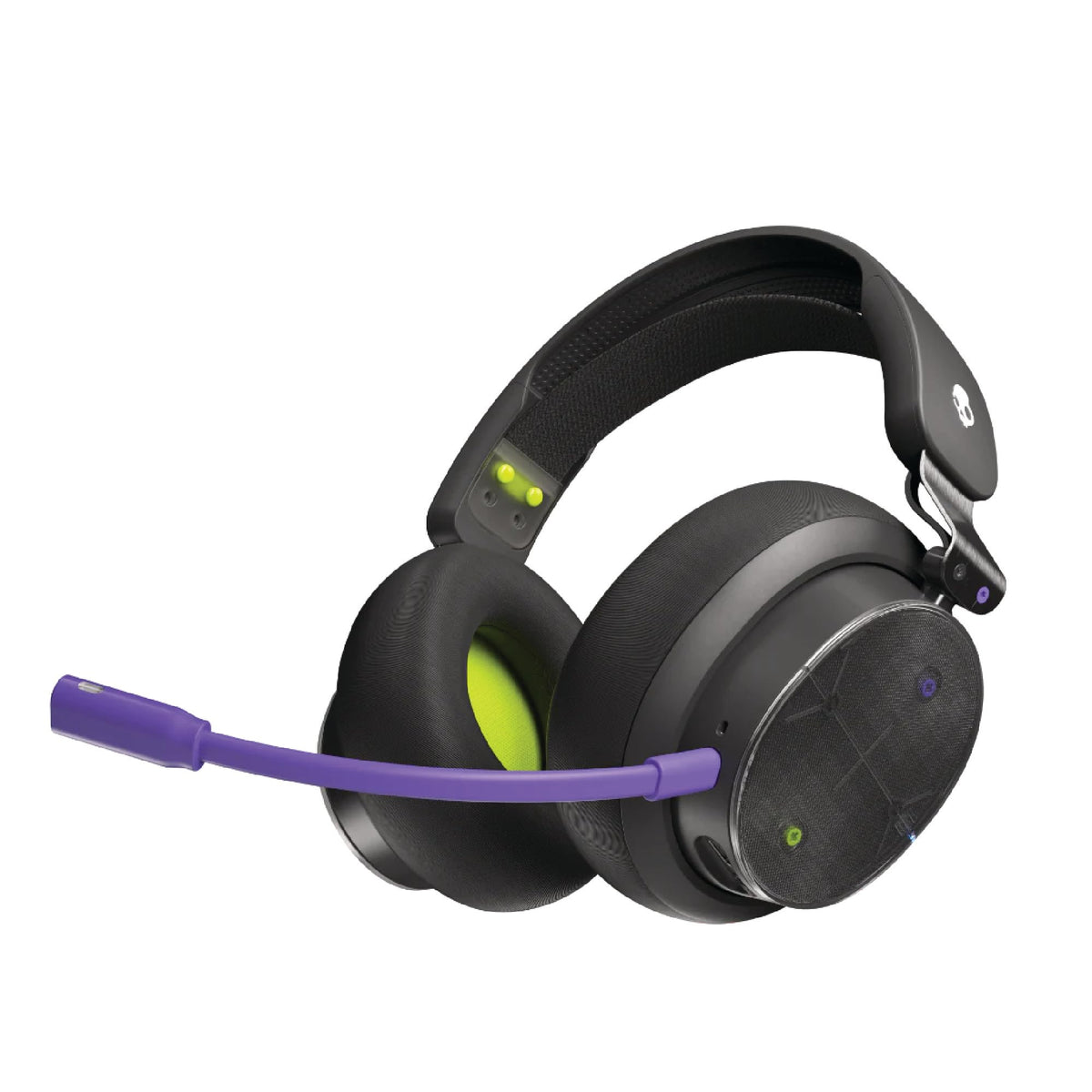 Skullcandy PLYR front view showing earcups and headband, comfortable long-session fit