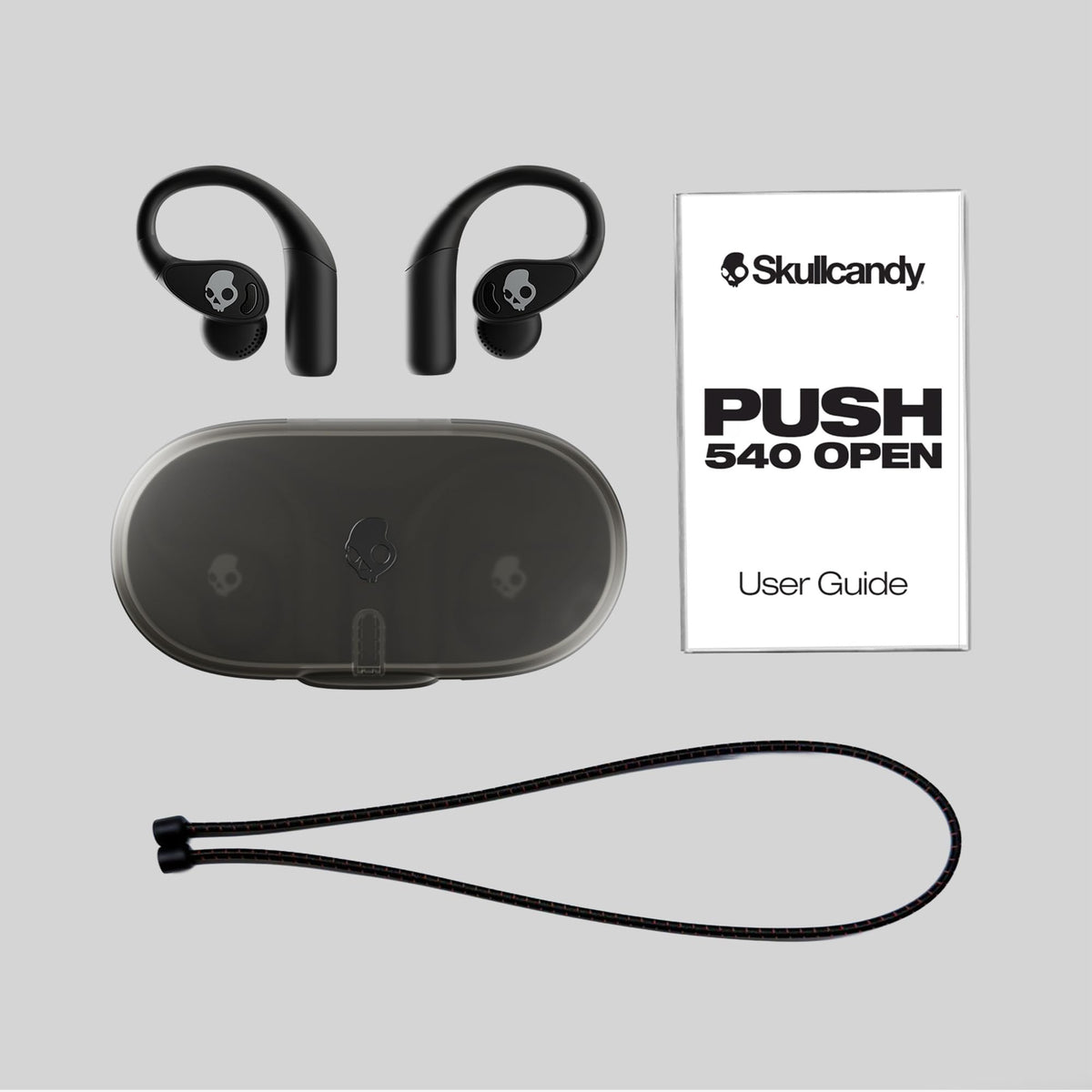 Skullcandy Push 540 IP44 sweat and water resistance for gym and rain.