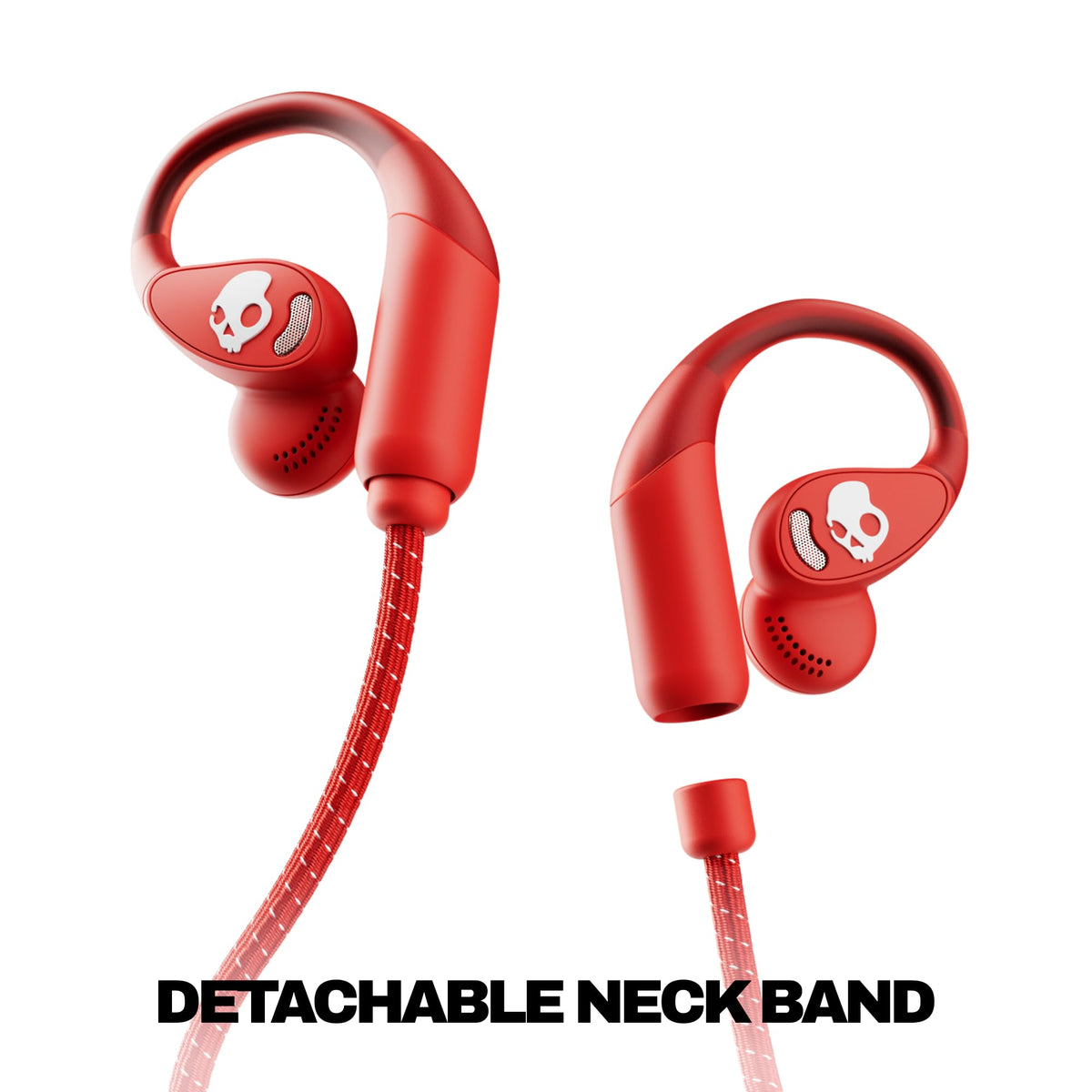 Skullcandy Push 540 open-ear wear with secure over-ear fit during workouts.