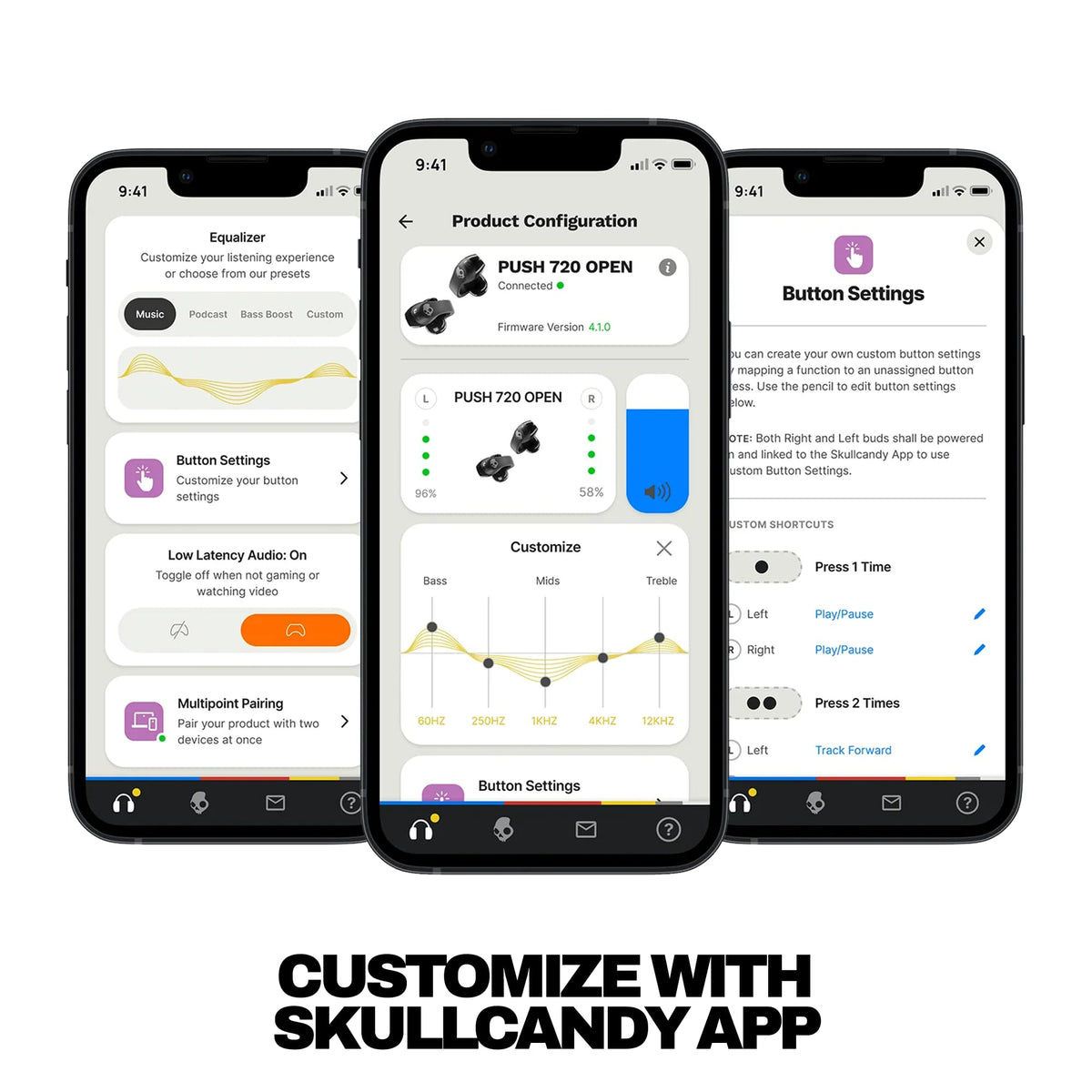 Up to 30 hours of battery power for long playlists and podcasts.