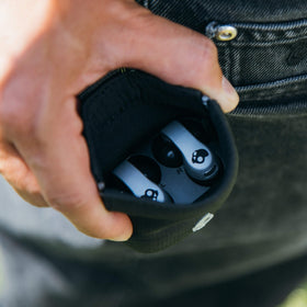 Lightweight and secure fit for all-day wear, even during workouts.
