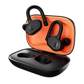 Skullcandy Push Active buds in case showing extended battery life for on-the-go listening