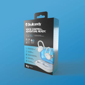 Skullcandy Push Active in-use by runner demonstrating sweat resistance and secure fit