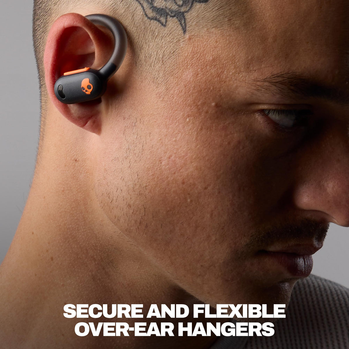 Skullcandy Push ANC Active buds worn during activity with Stay-Aware mode.