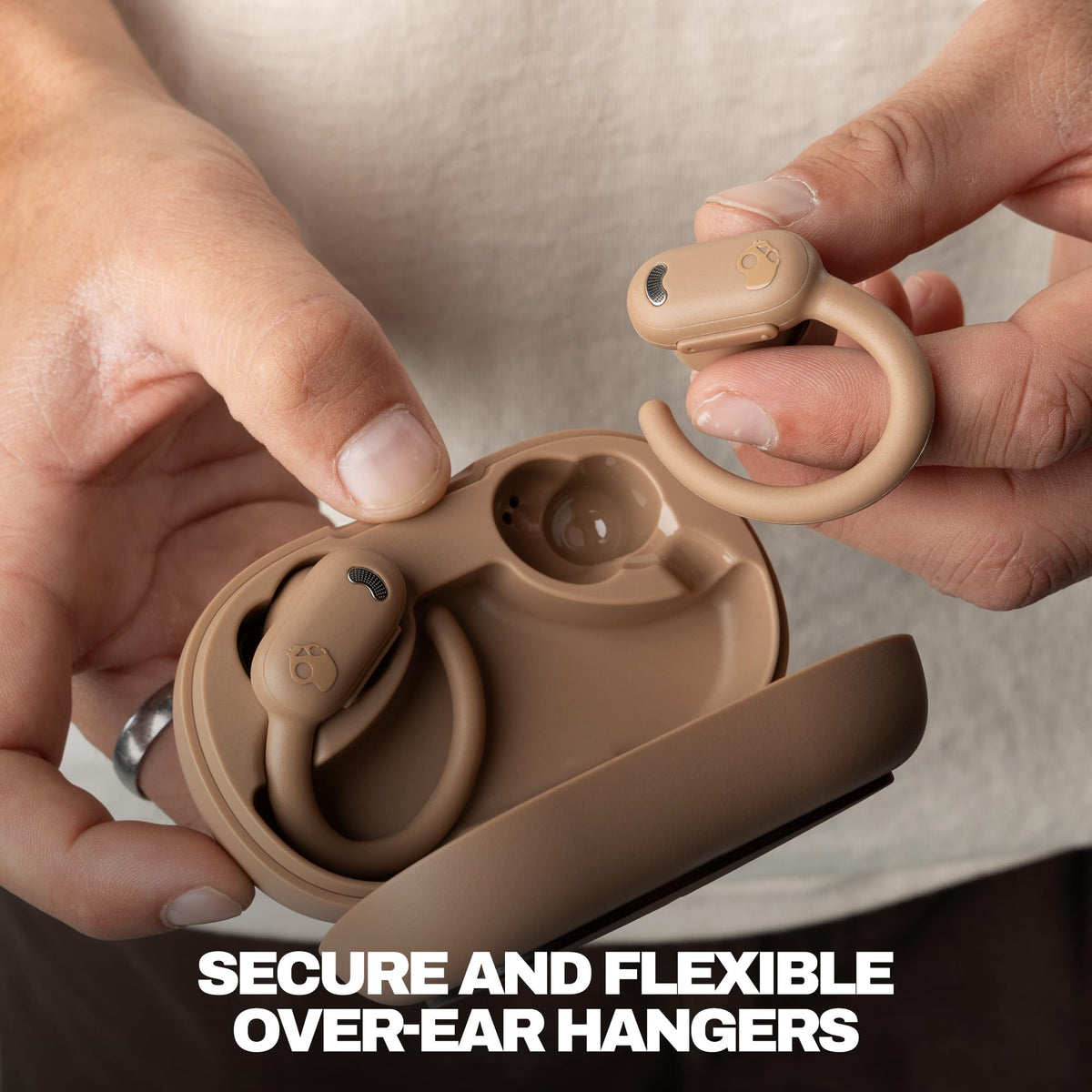 Skullcandy Push ANC Active Earbuds charging in case for extended sessions