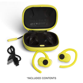Skullcandy product label with Tile technology icon for easy tracking