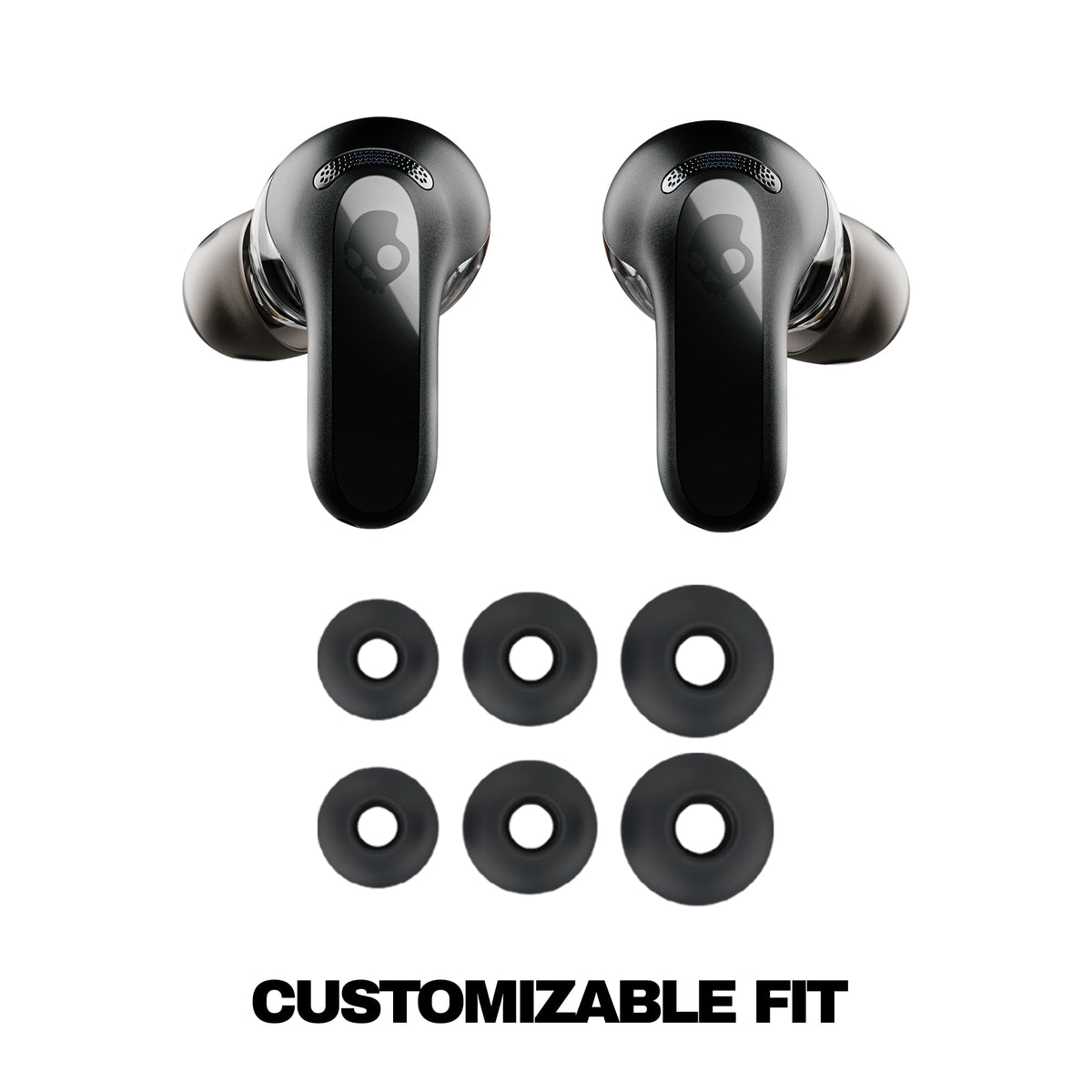 Skullcandy Rail ANC 4-mic array for strong noise cancelling