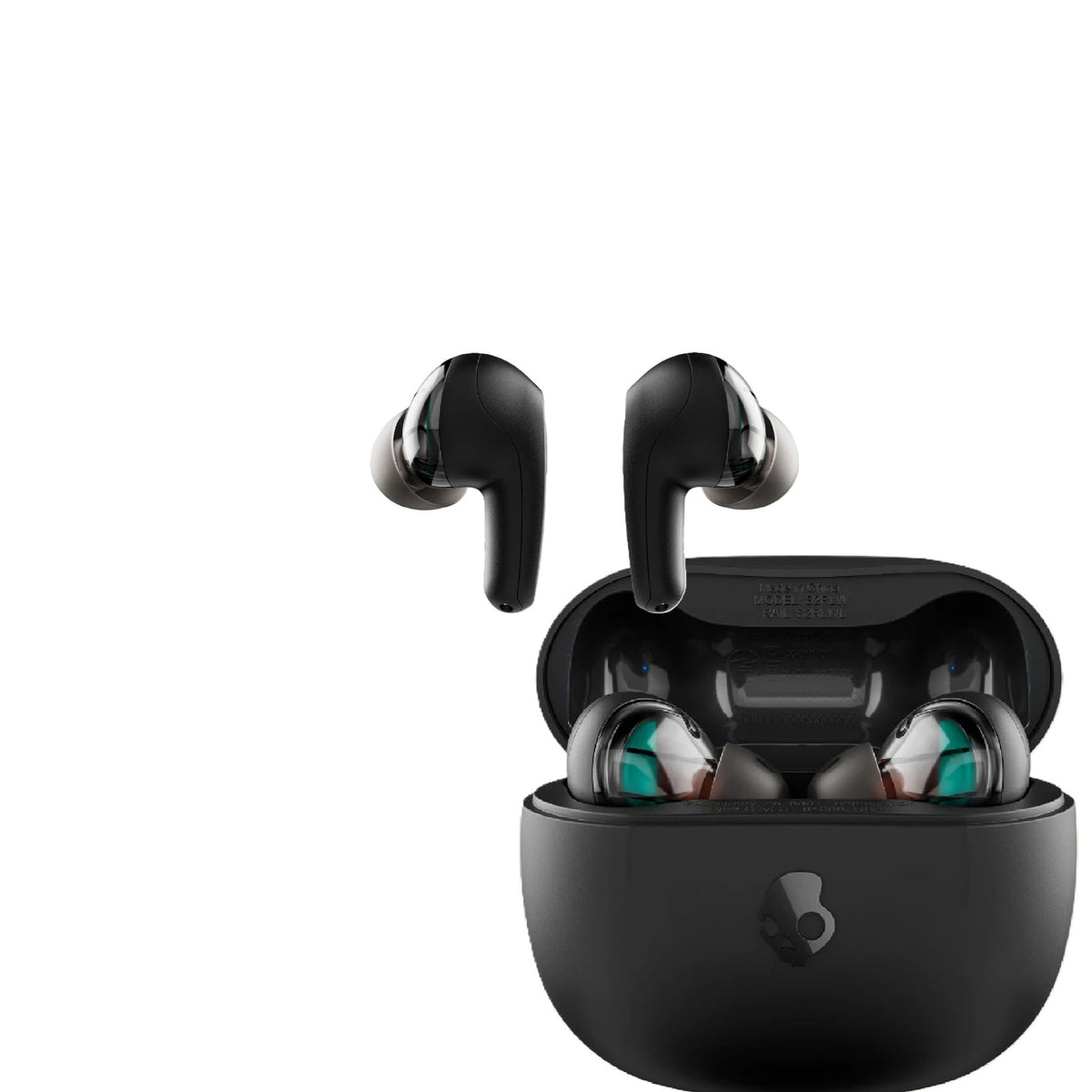 Skullcandy Rail XT earbuds worn for immersive bass and comfort