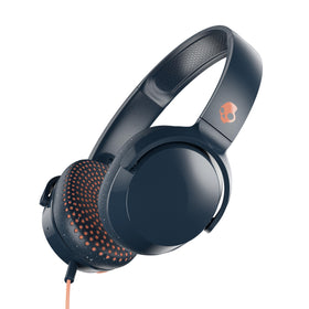 Skullcandy Riff front view in blue/sunset showing form and portable benefit