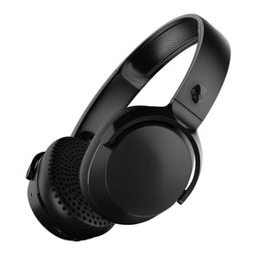 Skullcandy Riff front view in black showing clean design and easy controls