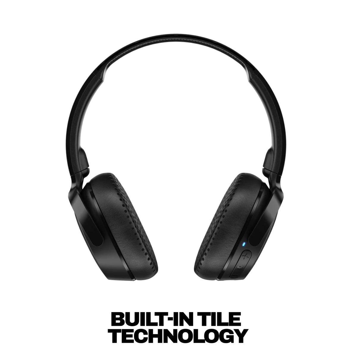 Skullcandy Riff Wireless 2 earcup close-up showing cushioned pad for comfort