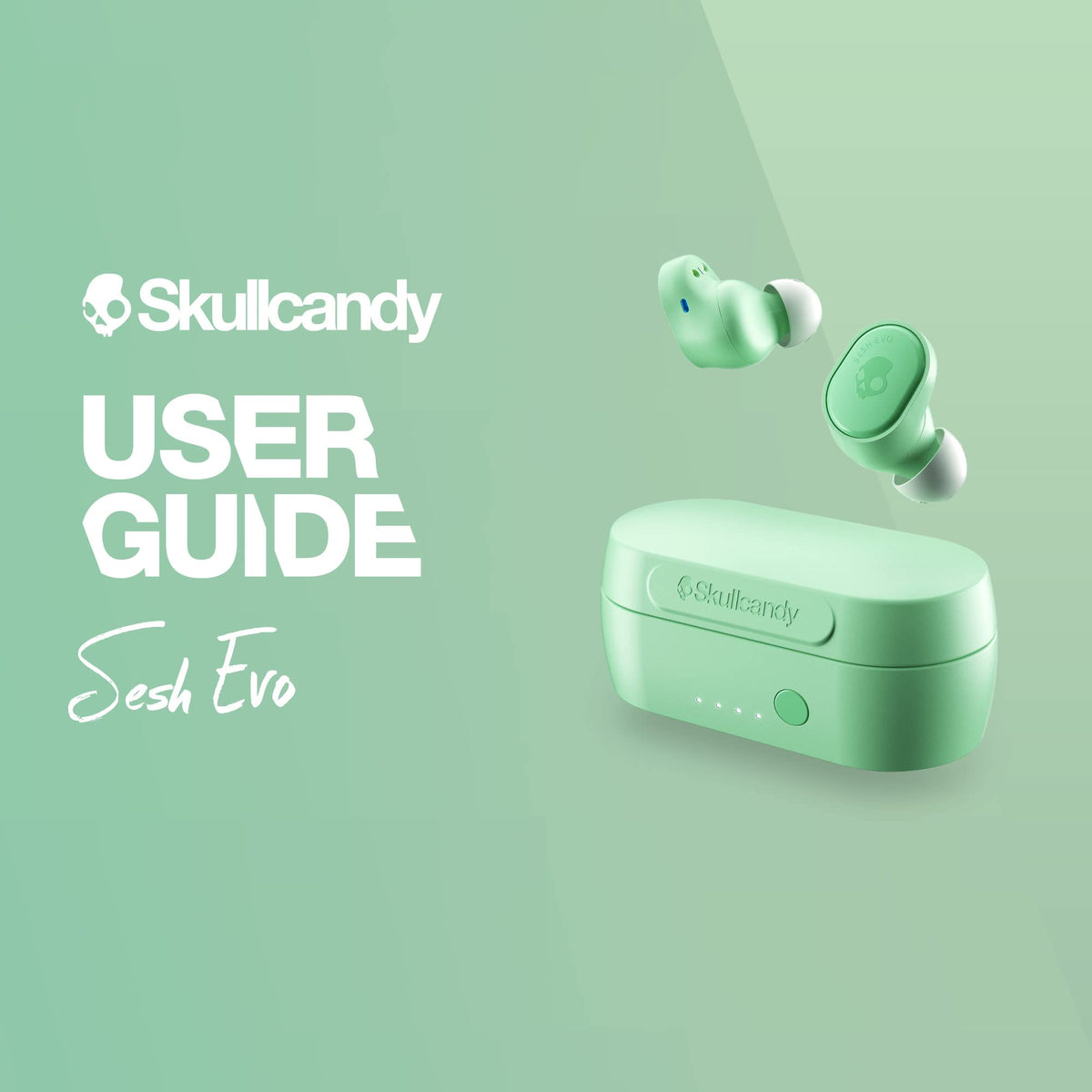 Skullcandy earbuds used on commute showing hands-free control