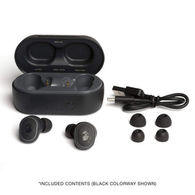 Skullcandy earbuds during workout showing sweat resistance