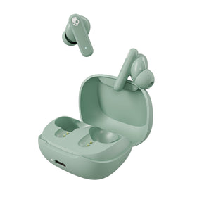 Skullcandy Smokin’ Buds front packaging in Preppy Sage showing contents, clear product view