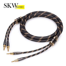 SKW A Pair 24K gold connectors resist corrosion and preserve signal