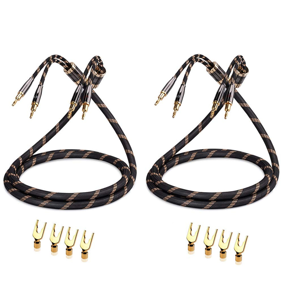 SKW A Pair banana plug connection for clean, reliable speaker signal