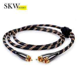 SKW BG03B RCA Y-splitter uses 22AWG copper to reduce resistance.