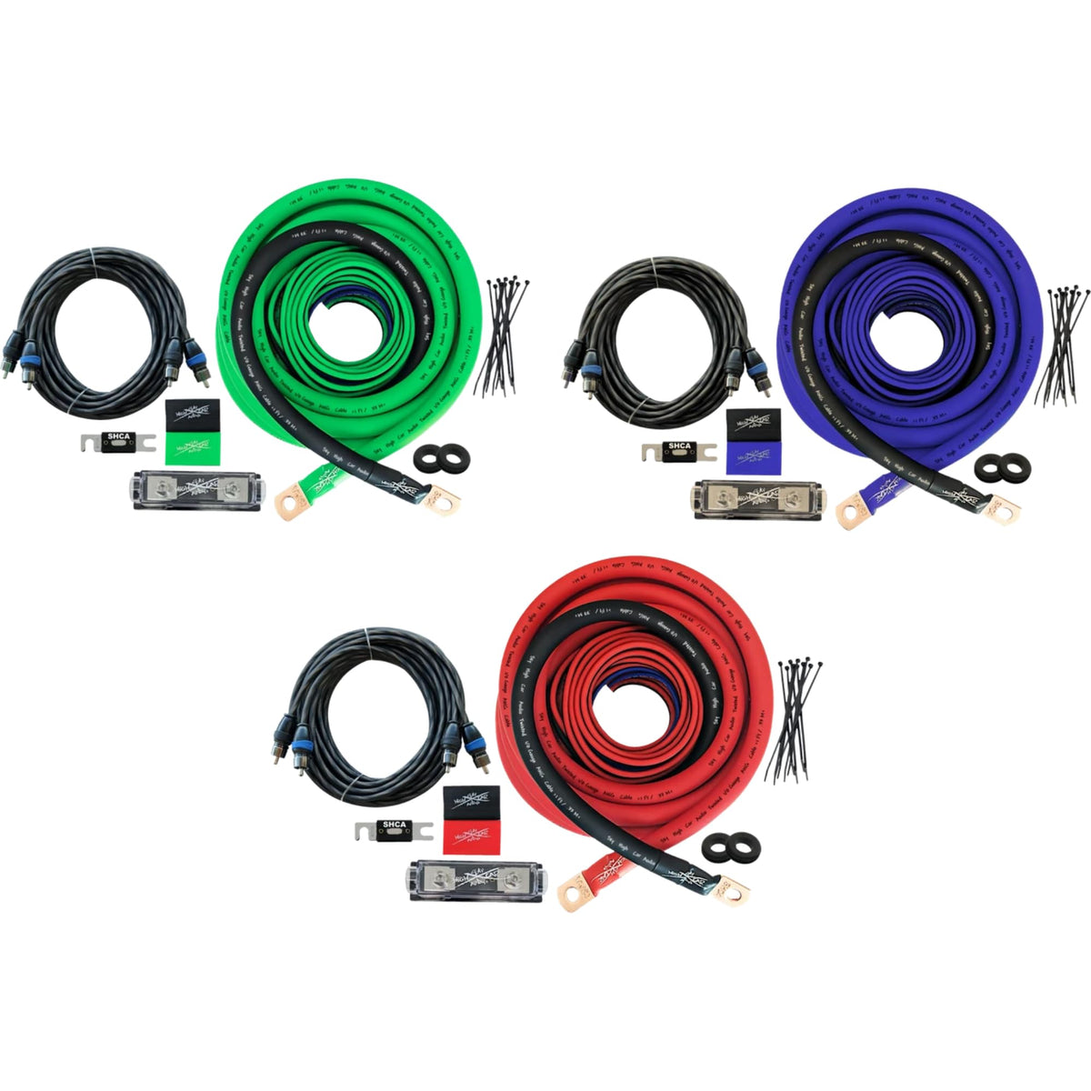 Sky High Car Audio twisted RCA and remote wire installed, reducing noise