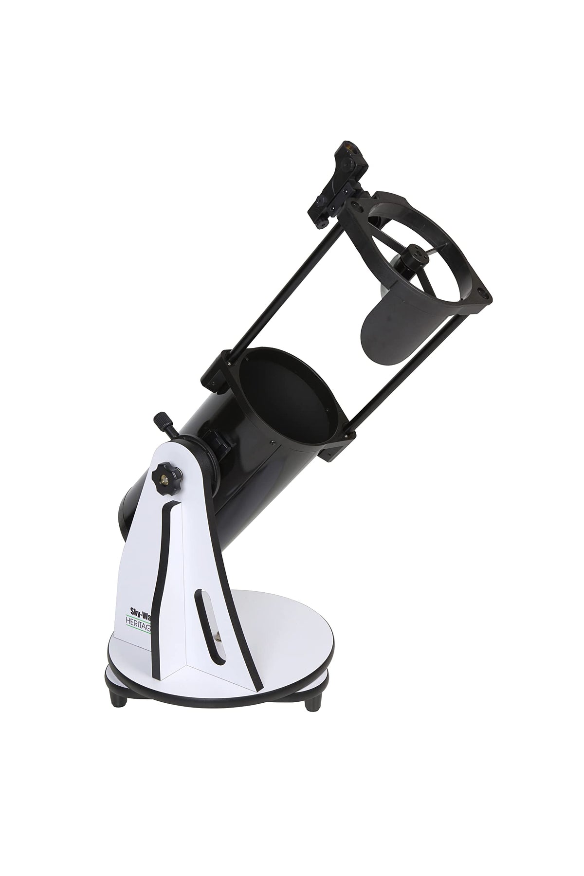 Sky-Watcher Heritage 150 tabletop base with rubber feet stabilizes viewing