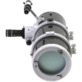 Sky-Watcher Quattro 150P tube rings and dovetail ensure stable mounting.