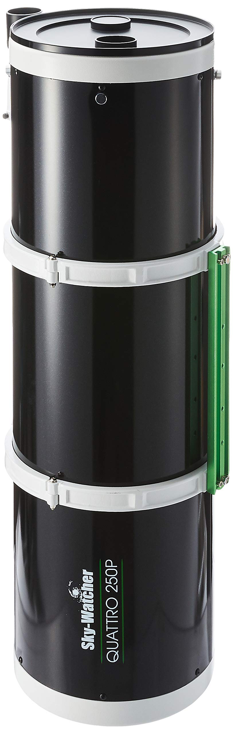 Sky-Watcher Quattro 250P focuser area highlighting the 2-inch dual-speed crayford for precise focusing.