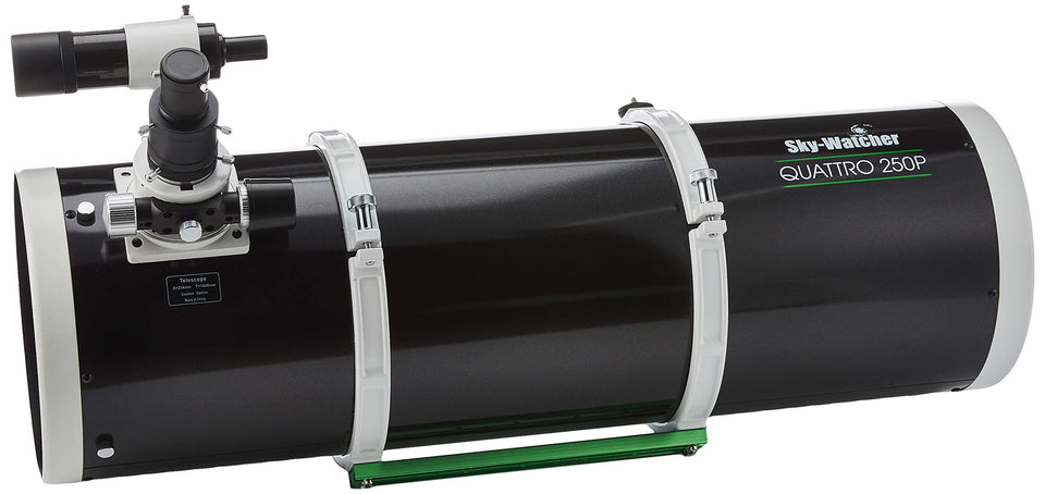 Sky-Watcher Quattro 250P imaging Newtonian tube with fast f/4 optics for deep-sky imaging.