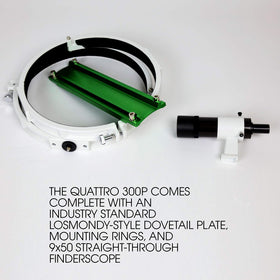 Oversized secondary mirror provides even illumination for full-frame sensors.