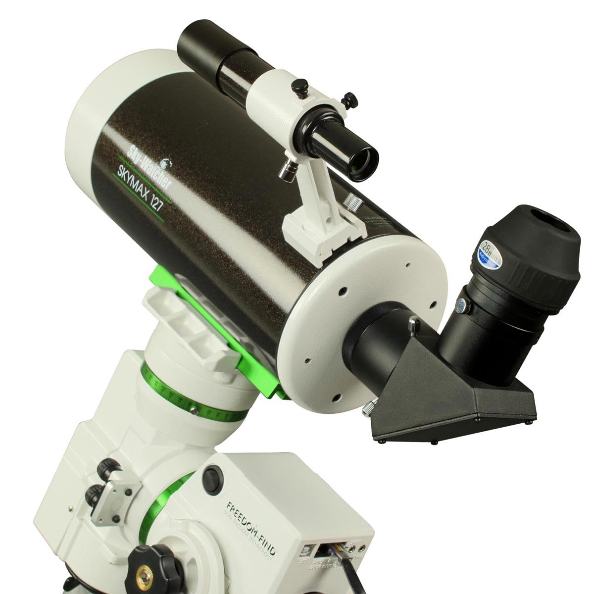 Sky-Watcher Skymax 127mm Maksutov-Cassegrain 90-degree diagonal for comfortable viewing at any angle.