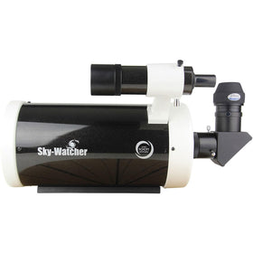 Sky-Watcher Skymax 150mm finderscope mounted for quick target location.