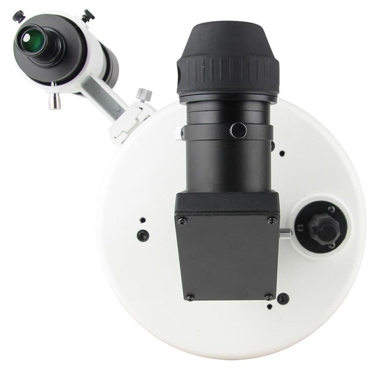 Sky-Watcher Skymax 180mm coated corrector plate emphasizing light transmission and contrast.