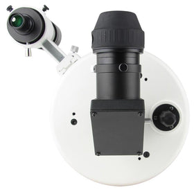 Sky-Watcher Skymax 180mm coated corrector plate emphasizing light transmission and contrast.