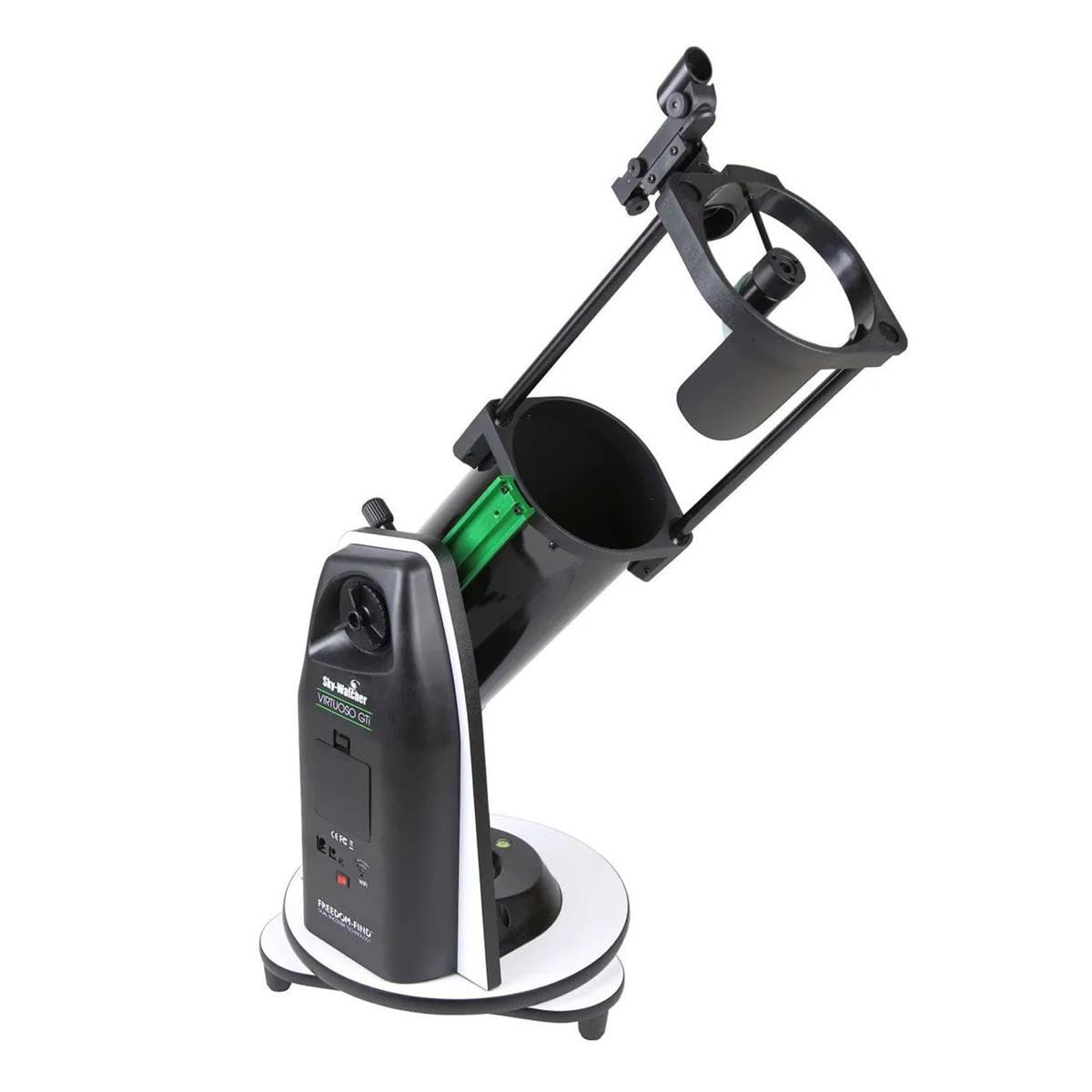 Sky-Watcher Virtuoso GTi 130P collapsible tube enables compact transport and quick setup.