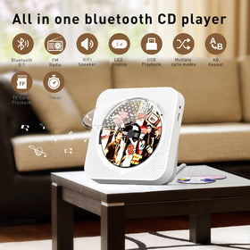 SKYANS CD Player Bluetooth connection for wireless streaming