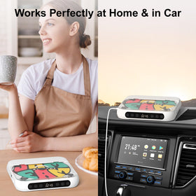 SKYANS LCD and controls close-up for simple navigation and quick feedback