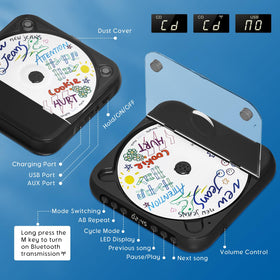 SKYANS USB flash inserted showing MP3 playback convenience benefit