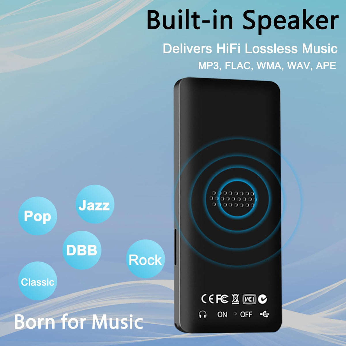 Skybess Bluetooth pairing diagram for wireless listening