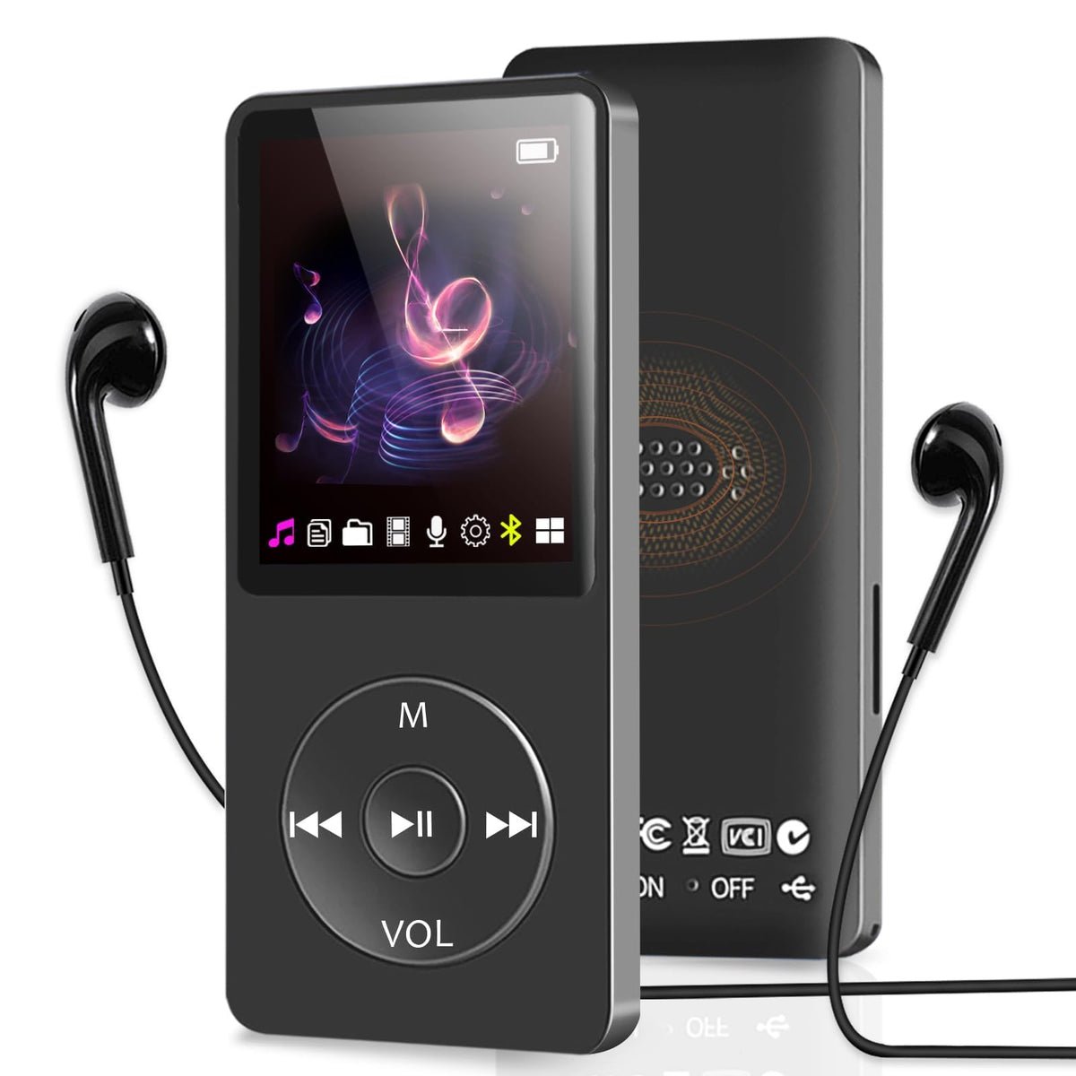 Skybess MP3 player with Bluetooth for wireless listening on the go