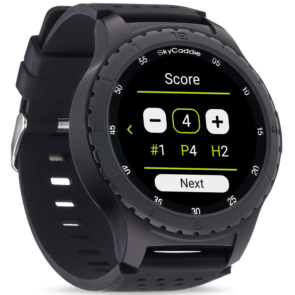 SkyCaddie LX5 battery supports two rounds per charge for longer play.