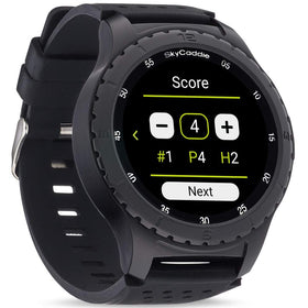 SkyCaddie LX5 battery supports two rounds per charge for longer play.