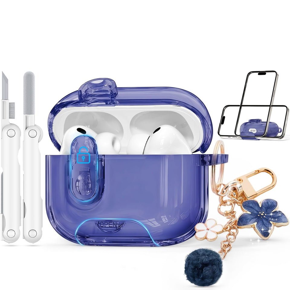Skyconser AirPods Pro 3 case with safety lock protects your case during daily use.