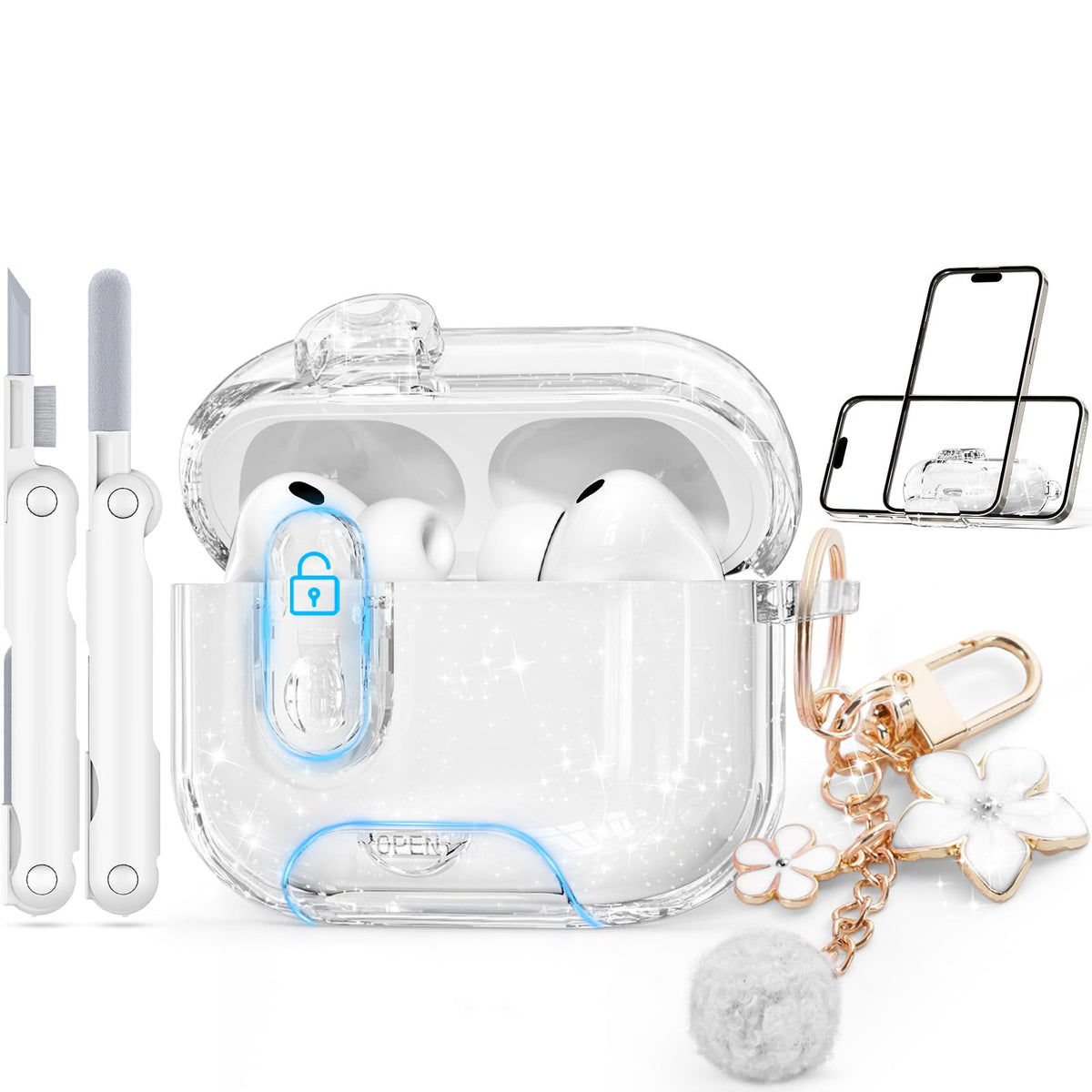 Skyconser AirPods Pro 3 case top cover for secure installation