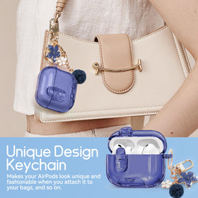 Skyconser midnight blue keychain adds bling and personal style.