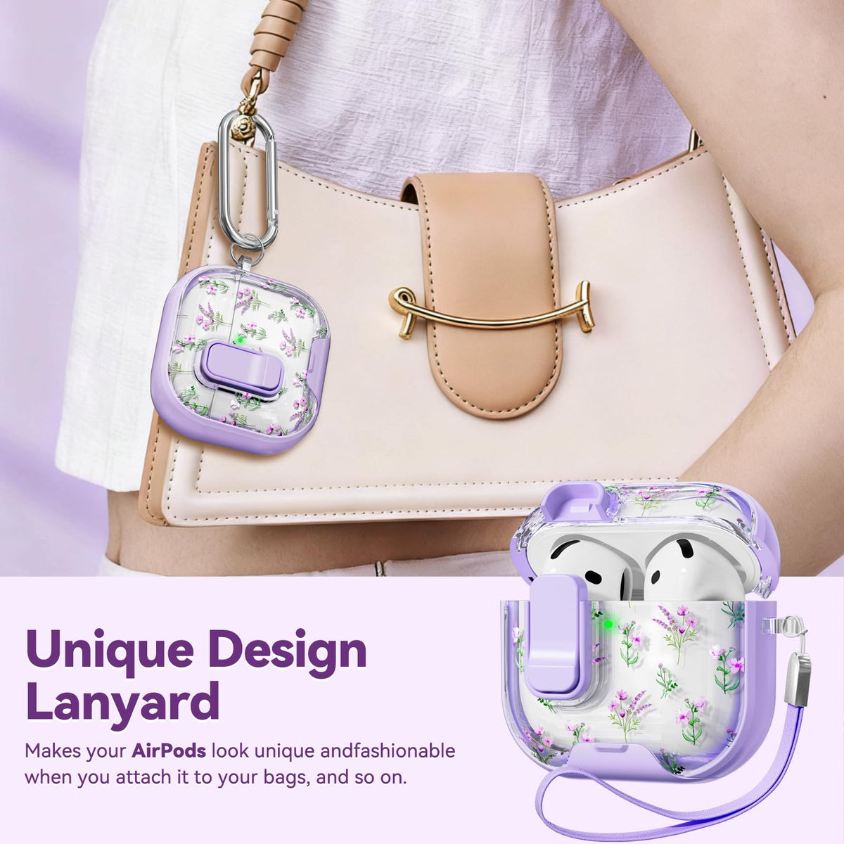 Skyconser AirPods 4 all-round protection guarding against drops and scratches.
