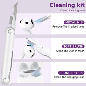 Skyconser AirPods 4 cleaning kit pen included for easy maintenance.
