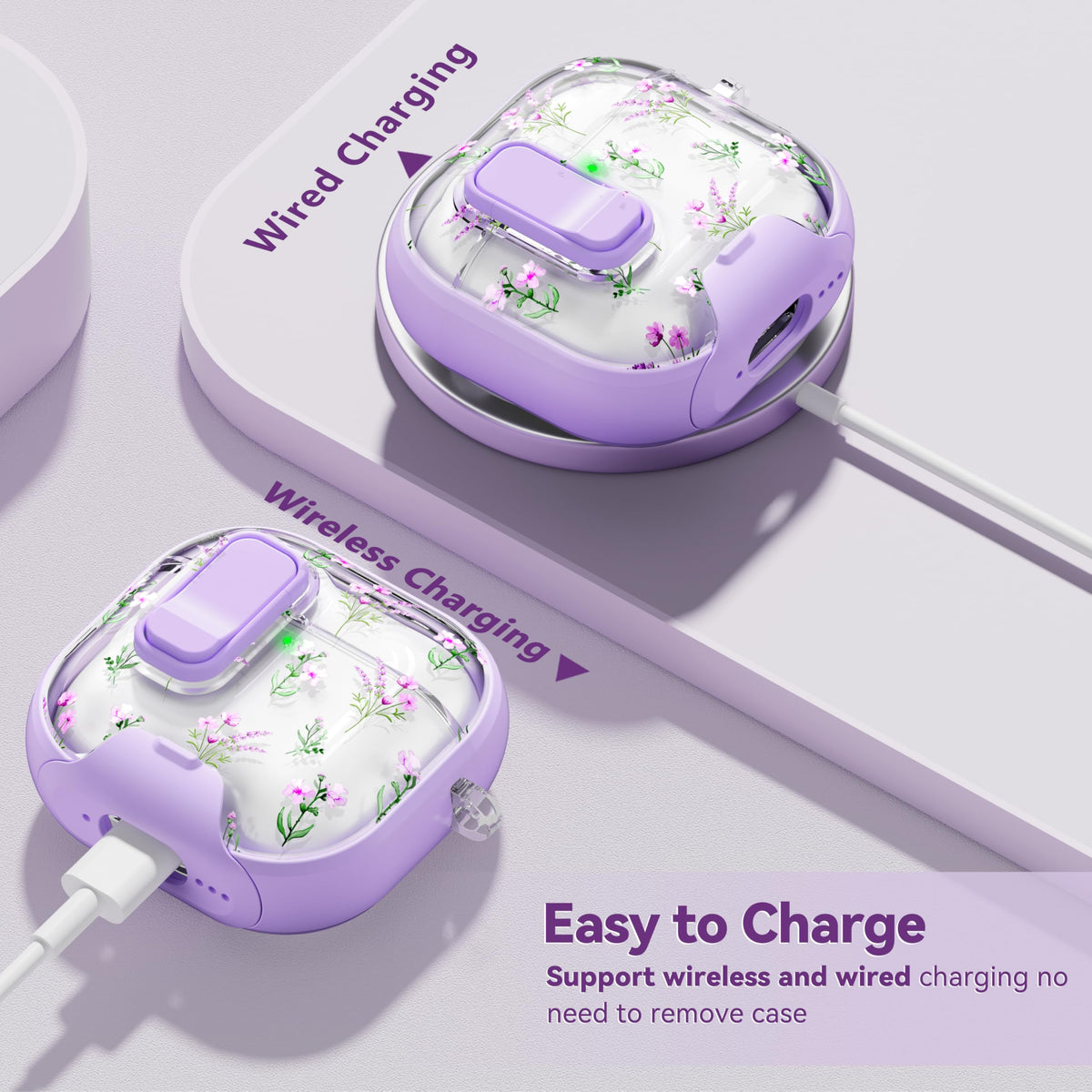 Skyconser AirPods 4 case with dustproof design and precise charging cutouts.