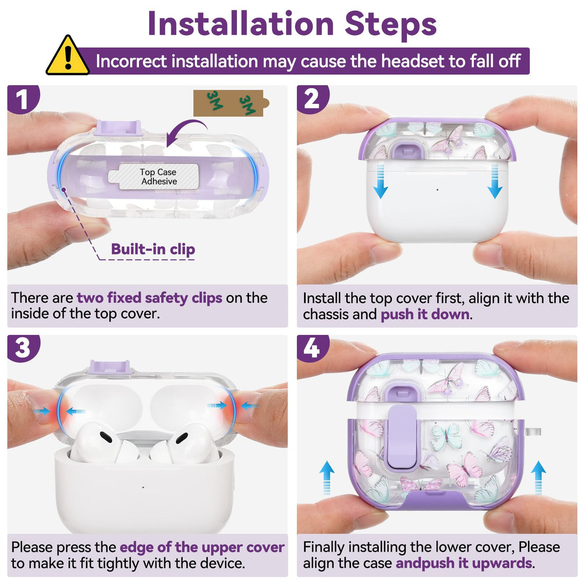 Skyconser AirPods Pro 3 case accessories pack for convenient setup and use.