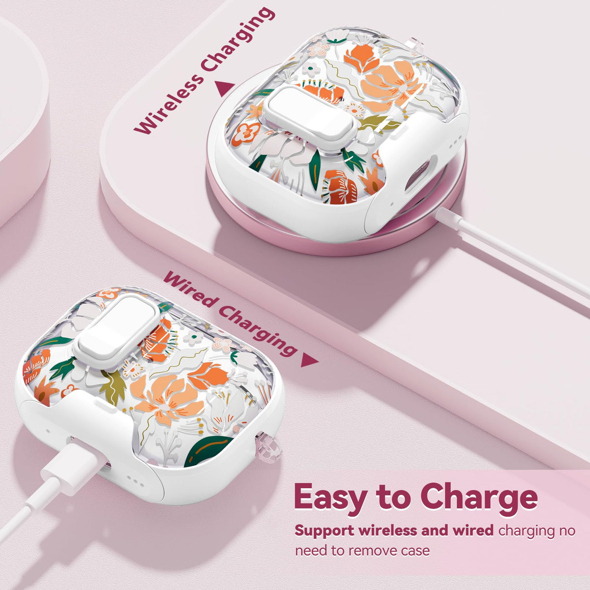 Skyconser AirPods Pro 3 case dust protection helps keep the charging port clear.
