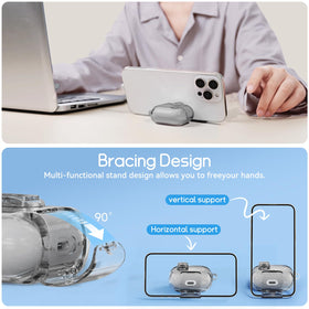 Skyconser bling flower keychain to accessorize AirPods Pro.