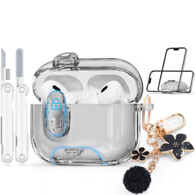 Skyconser clear AirPods Pro 2 case highlights original finish while protecting from scratches.
