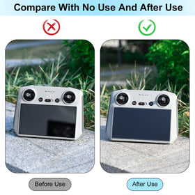 Skyreat protector installed on DJI RC displaying clearer telemetry